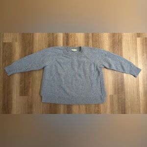 Madewell Plus (Re)sourced Cashmere Crewneck Sweater | 1X | Ocean